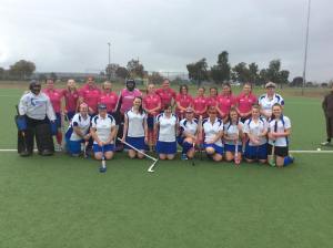 The two Div 3 Ladies teams, ready to play