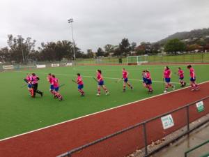 Division 2 Women taking the field