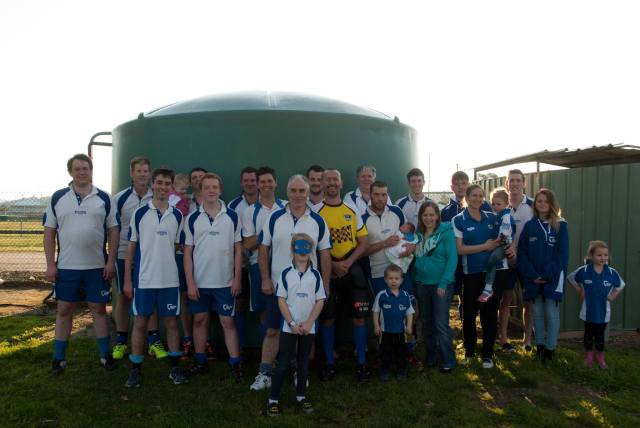 2015 C Grade Men's team with coaches and supporters